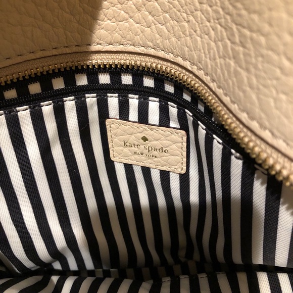 Kate Spade Cream Leather Tassel Tote - Picture 5 of 5